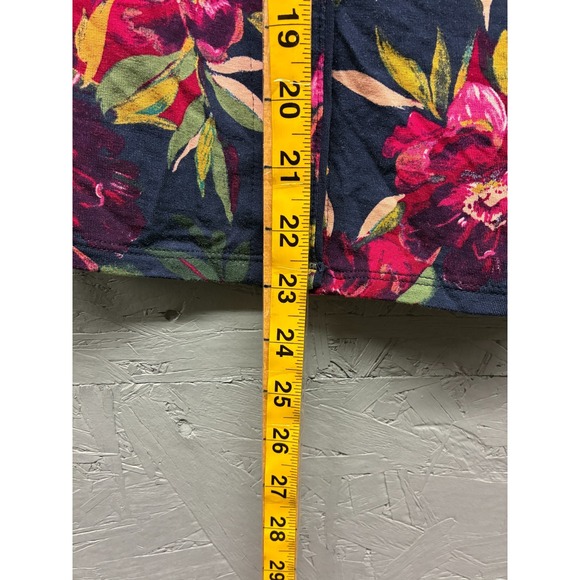 Stars Above Pajama Top Women’s XS Navy Blue Floral Modal Button Up Sleepwear NWT - Picture 6 of 13